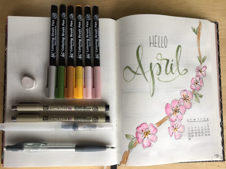 bujo april 2018